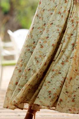Blossom Digital Printed Flaired Long Skirt 4