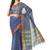 Purple woven cotton saree with blouse