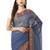 Purple woven cotton saree with blouse