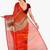 CLASSICATE From The House Of The Chennai Silks Women's Multicolor Georgette Saree With Blouse