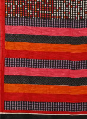 CLASSICATE From The House Of The Chennai Silks Women's Multicolor Bhagalpuri Saree With Blouse 4
