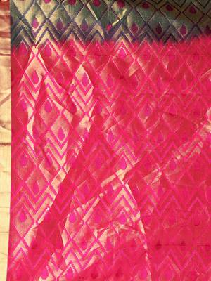 CLASSICATE From The House Of The Chennai Silks Women's Emerald Traditional Kanjivaram Silk Saree With Blouse 2