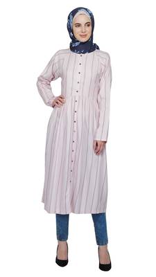Bubblegum Striped Dress By Ruqsar 1