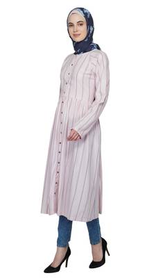 Bubblegum Striped Dress By Ruqsar 2