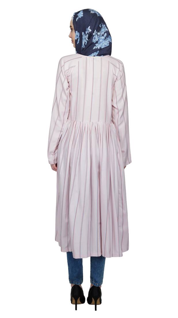 Bubblegum Striped Dress By Ruqsar