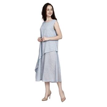 Grey printed cotton ethnic-kurtis 2