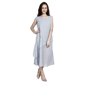 Grey printed cotton ethnic-kurtis 3