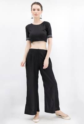 Black Rabari Cotton Backless Padded Blouse 1