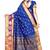 Blue woven banarasi saree with blouse