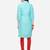 Sky Blue Livan Satin Stitched Women's Kurti