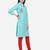 Sky Blue Livan Satin Stitched Women's Kurti