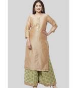 Pistachio Gold Kurti with Kalidaar Palazzo