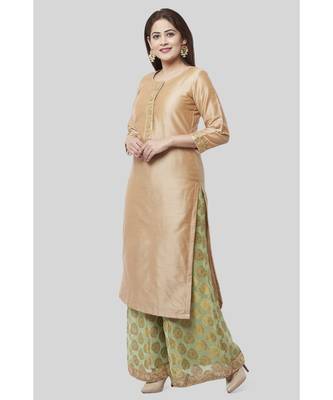 Pistachio Gold Kurti with Kalidaar Palazzo 4