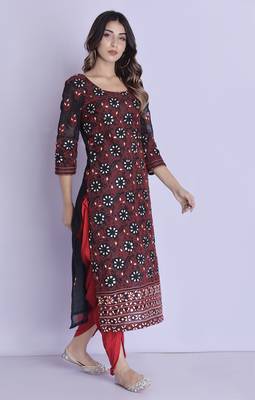 black chikankari dhoti set 2