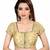 Women's Brocade And Georgette Round Neck Saree Blouse
