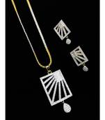 Stylish Designer Diamond Pendant Set