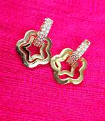 Indo Western Fashion Party Wear All Occasion Flower Earrings