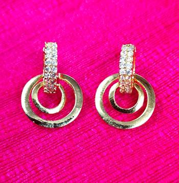 Indo Western Fashion Party Wear Round Earrings 1