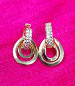 Indo Western Fashion Party Wear Oval Earrings