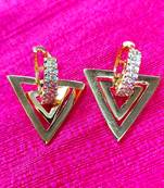 Indo Western Fashion Party Wear Triangle Earrings