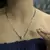 Gold American Diamond Round Pendant Mangalsutra Set With Earrings Black Beads Single Layer Short Chain
