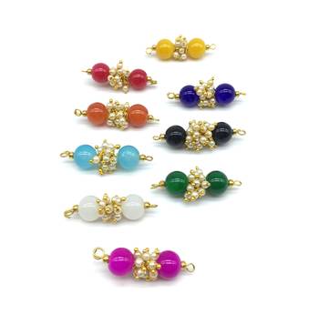 Multicolor Bead Pendant Navratri 9 Colour Changeable Locket Black Double Layer Long Mangalsutra 4