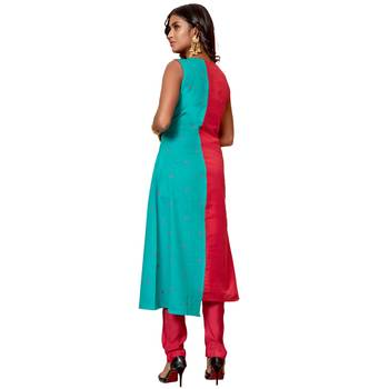 Multicolor embroidered jacquard salwar 2