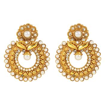 White cubic zirconia earrings 1