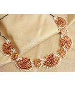 Beautiful Kemp Green Pearl Designer Waist Band