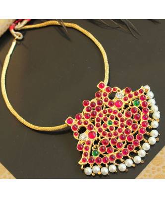 Beautiful Kemp Green Semi Precious Peacock Designer Necklace 1