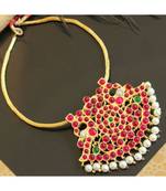 Beautiful Kemp Green Semi Precious Peacock Designer Necklace