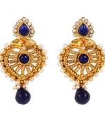 Blue cubic zirconia earrings