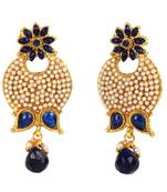 Blue cubic zirconia earrings