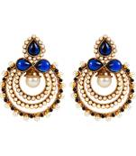 Blue cubic zirconia earrings