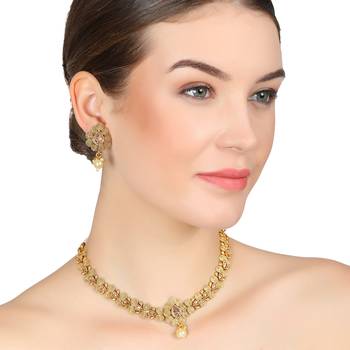Gold Cubic Zirconia Necklaces 1