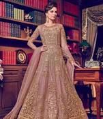 Pink embroidered santoon salwar