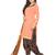 Orange printed blended cotton salwar