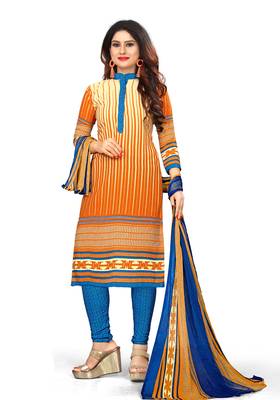 Yellow Printed Blended Cotton Salwar 1