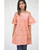 Khadi Cotton Cactus Off Shoulder Top