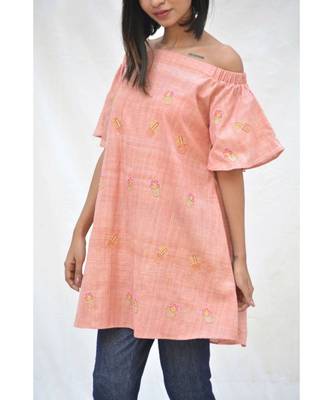 Khadi Cotton Cactus Off Shoulder Top 2