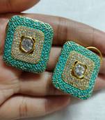 Gold crystal earrings