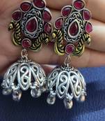 Pink ruby  earrings