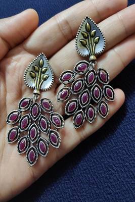 Pink ruby  earrings 1