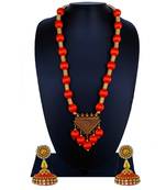 Orange statement-jewellery