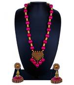 Pink statement-jewellery