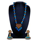 Blue statement-jewellery