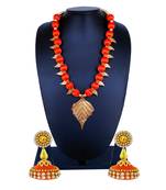 Orange statement-jewellery