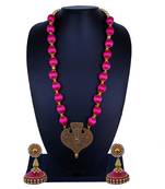 Pink statement-jewellery