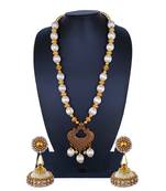 White statement-jewellery