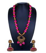 Pink statement-jewellery